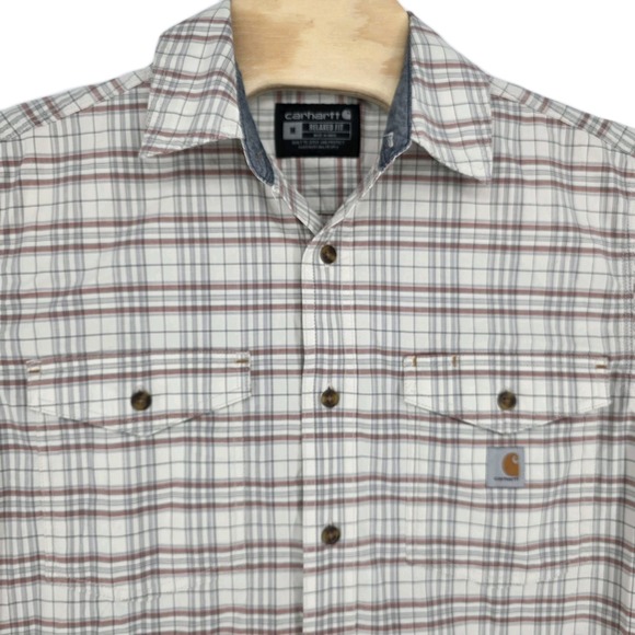 Carhartt Other - Carhartt Rugged Flex Relaxed Fit Midweight Canvas Short Sleeve Mens Shirt Medium